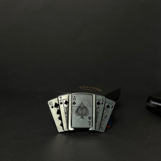 Alloy Playing Card Lighter Series Belt Buckle